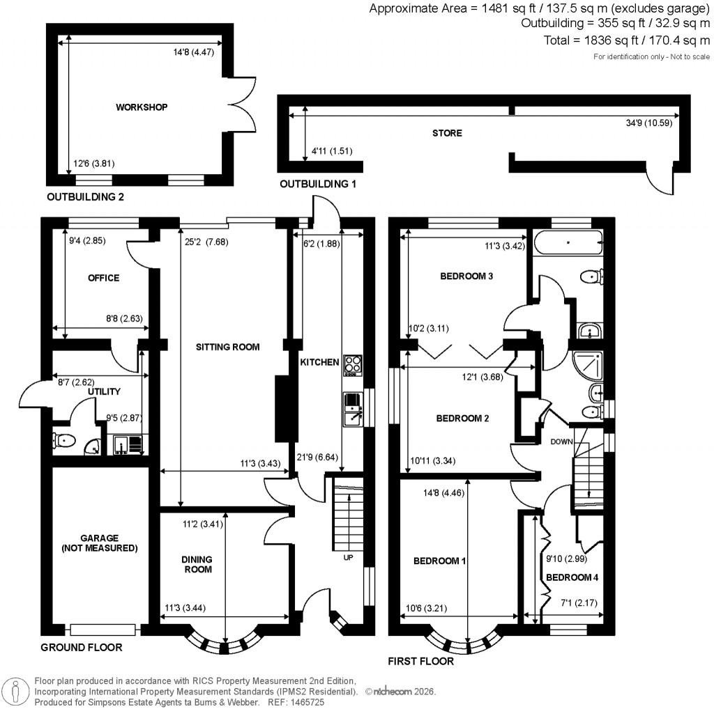 Floorplans For Smithwood Avenue, Cranleigh, Surrey