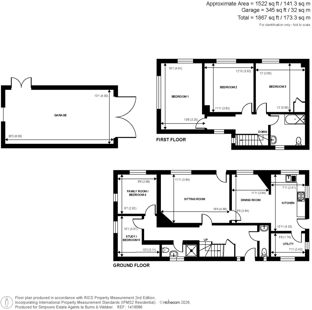 Floorplans For Barhatch Lane, Cranleigh, Surrey