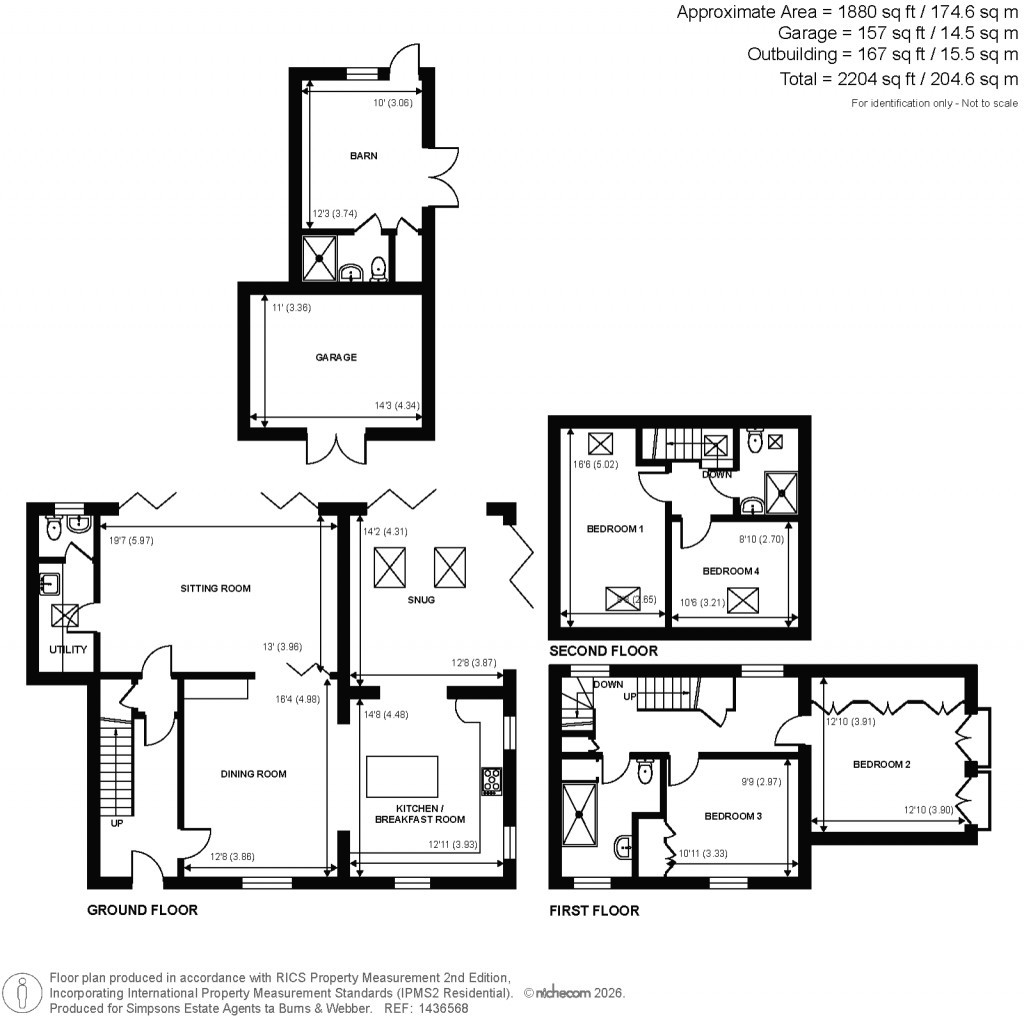 Floorplans For Guildford Road, Cranleigh, Surrey