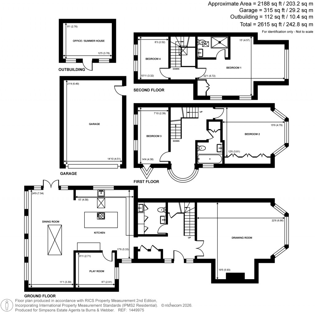 Floorplans For Cranleigh, Surrey