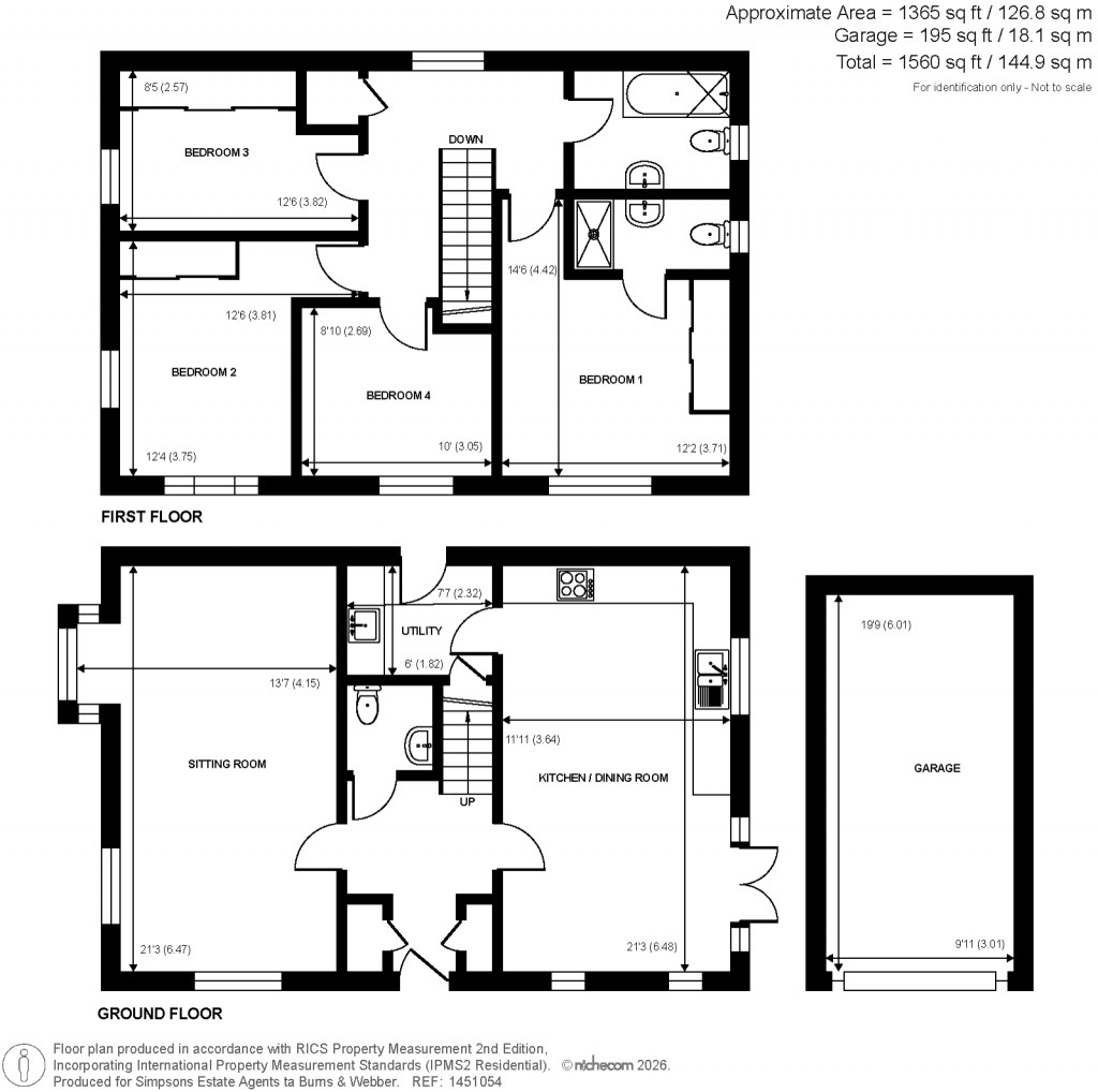 Floorplans For Marble Place, Alfold, Surrey