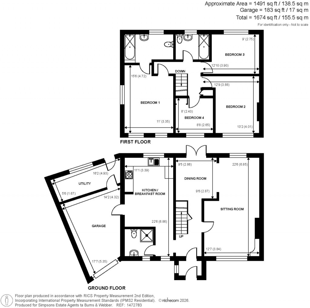 Floorplans For Wyphurst Road, Cranleigh, Surrey