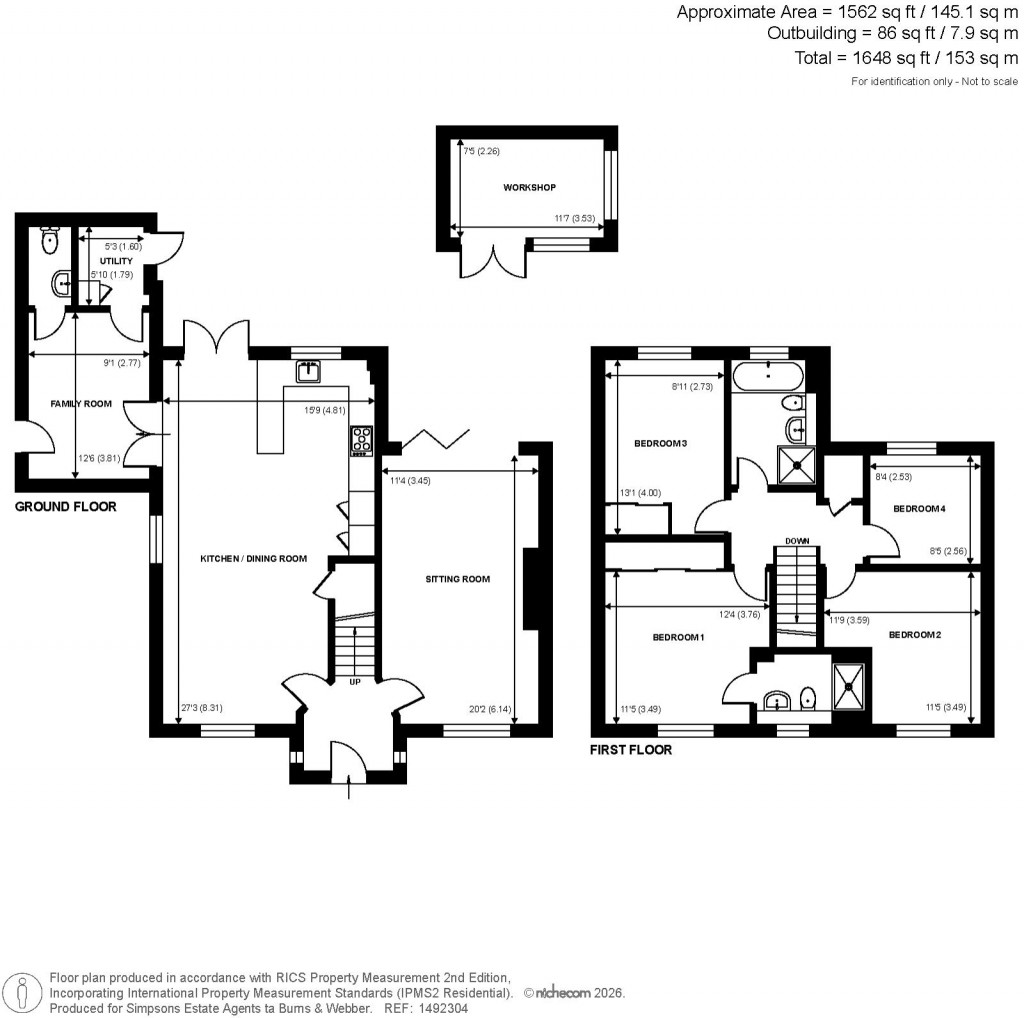 Floorplans For Cherry Tree Lane, Ewhurst, Surrey