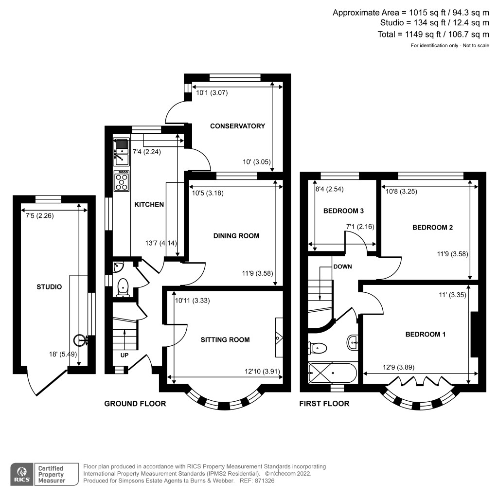 Floorplans For Marston Road, Farnham, GU9