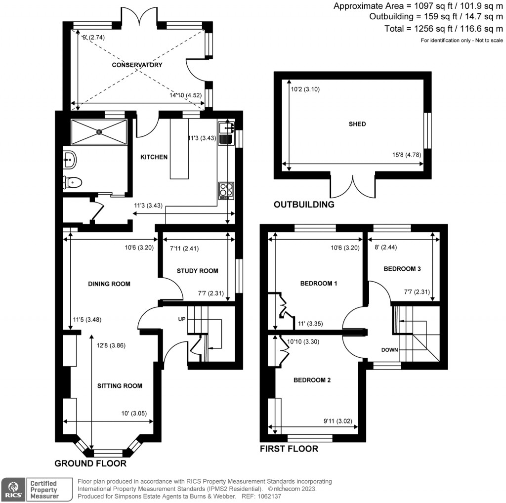 Floorplans For James Road, Peasmarsh, GU3