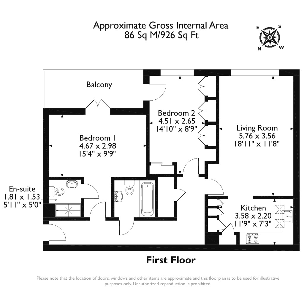 Floorplans For Waverley Lane, Farnham, GU9