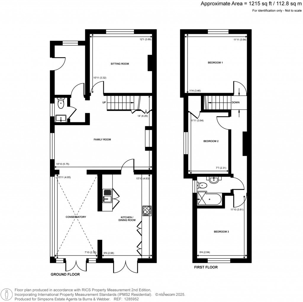 Floorplans For Lower Bourne, Farnham, Surrey