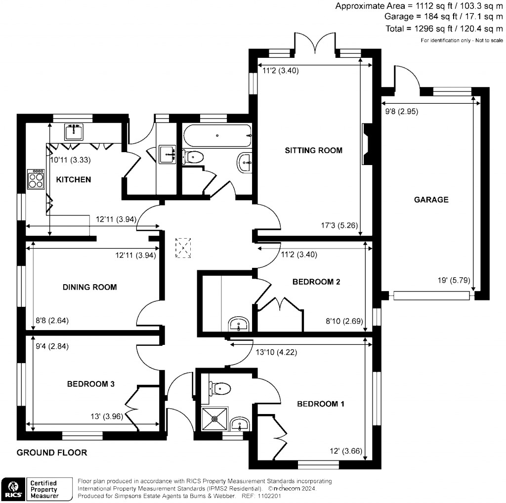 Floorplans For School Lane, Lower Bourne, Farnham, GU10