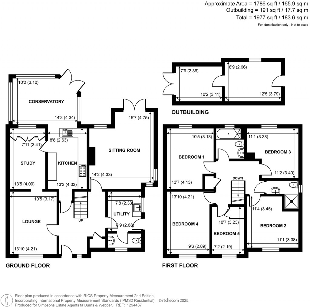 Floorplans For Stewards Rise, Farnham, Surrey