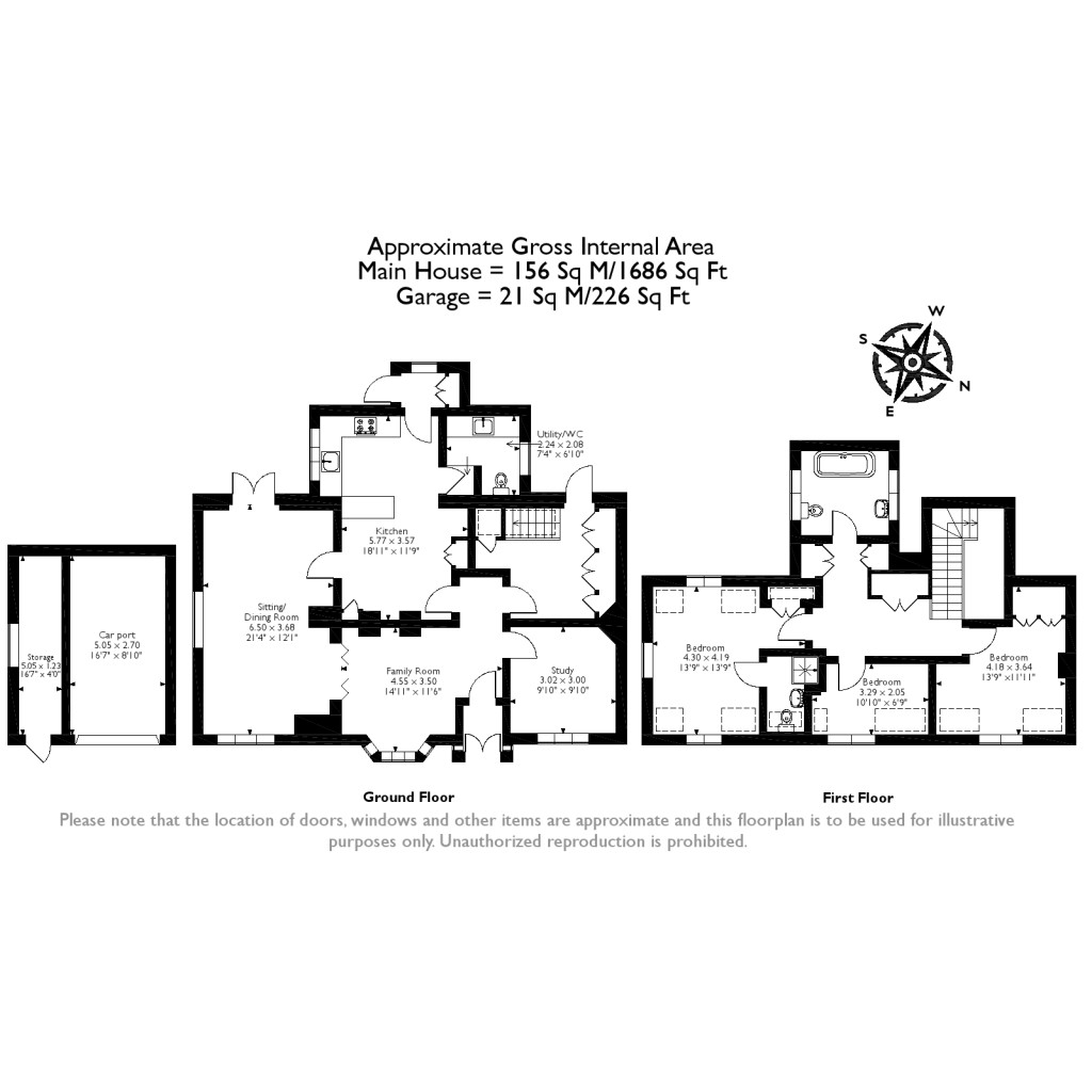 Floorplans For Upper Old Park Lane, Farnham, GU9