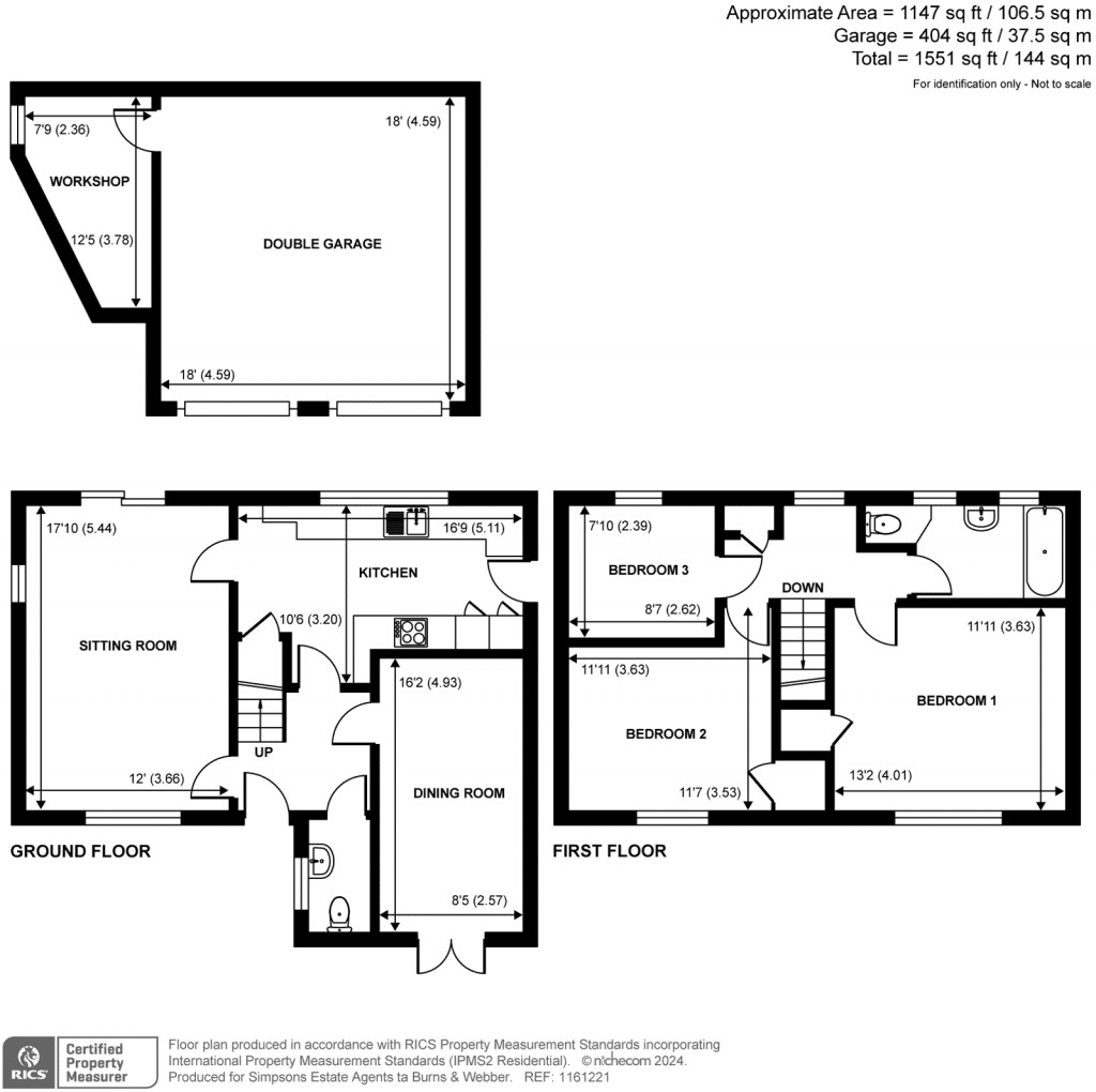 Floorplans For Grove End Road, Farnham, GU9