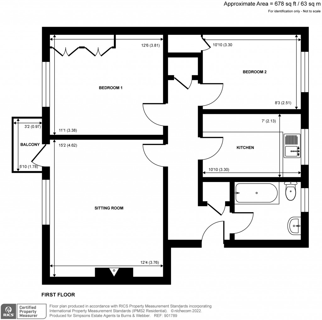 Floorplans For Sumner Road, Farnham, Surrey