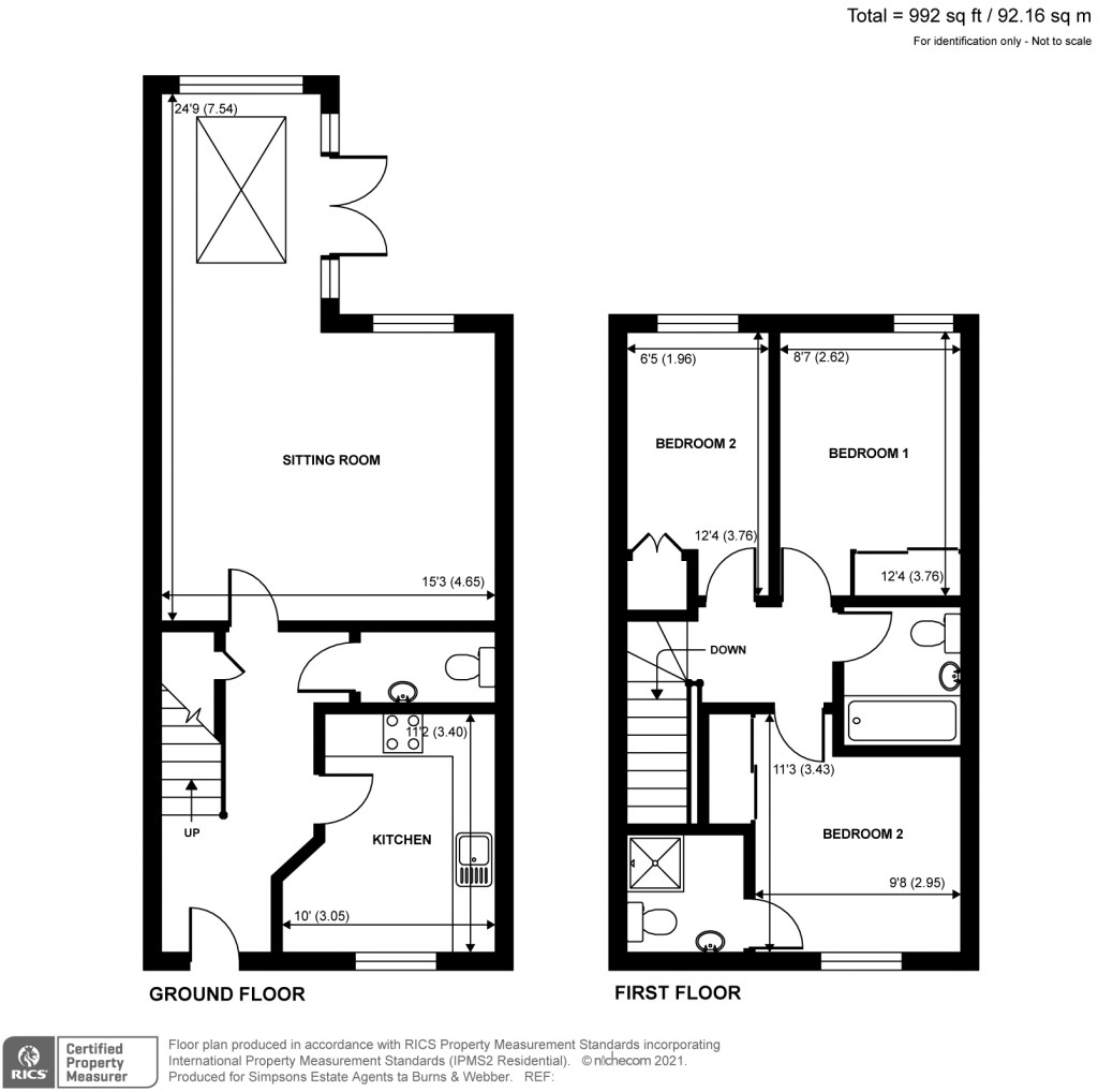 Floorplans For Montague Mews, Farnham, GU9