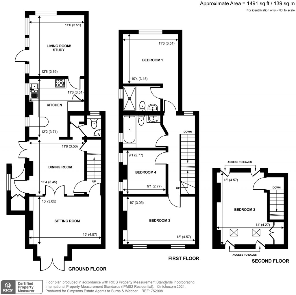 Floorplans For Old Compton Lane, Farnham, GU9