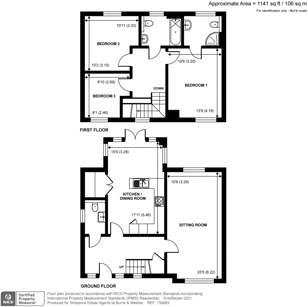 Floorplans For Ewshot Gardens, Ewshot, Farnham, GU10