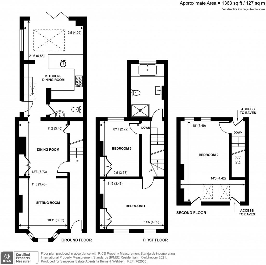 Floorplans For Sumner Road, Farnham, GU9