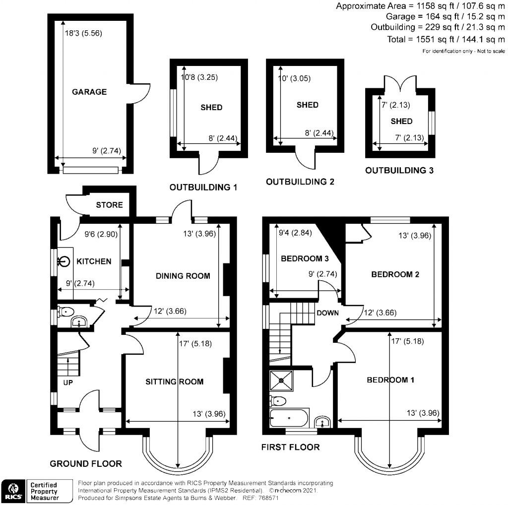 Floorplans For Hale Road, Farnham, GU9