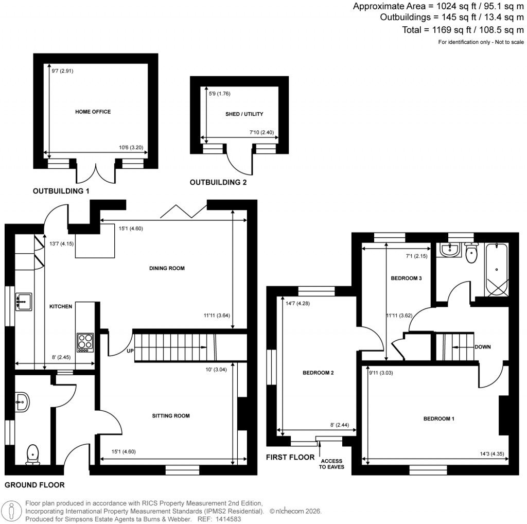 Floorplans For Smugglers Way, The Sands, Surrey