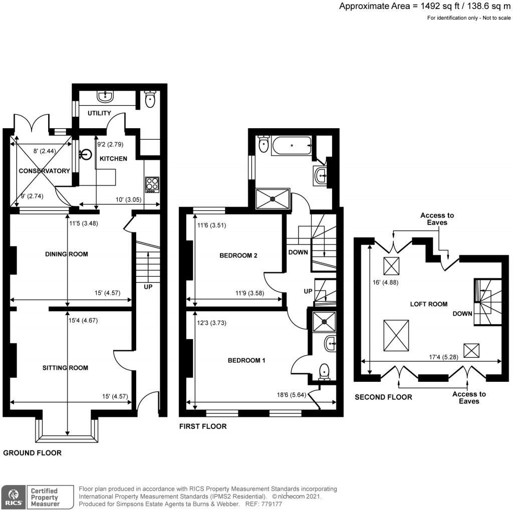 Floorplans For St. James Avenue, Farnham, GU9