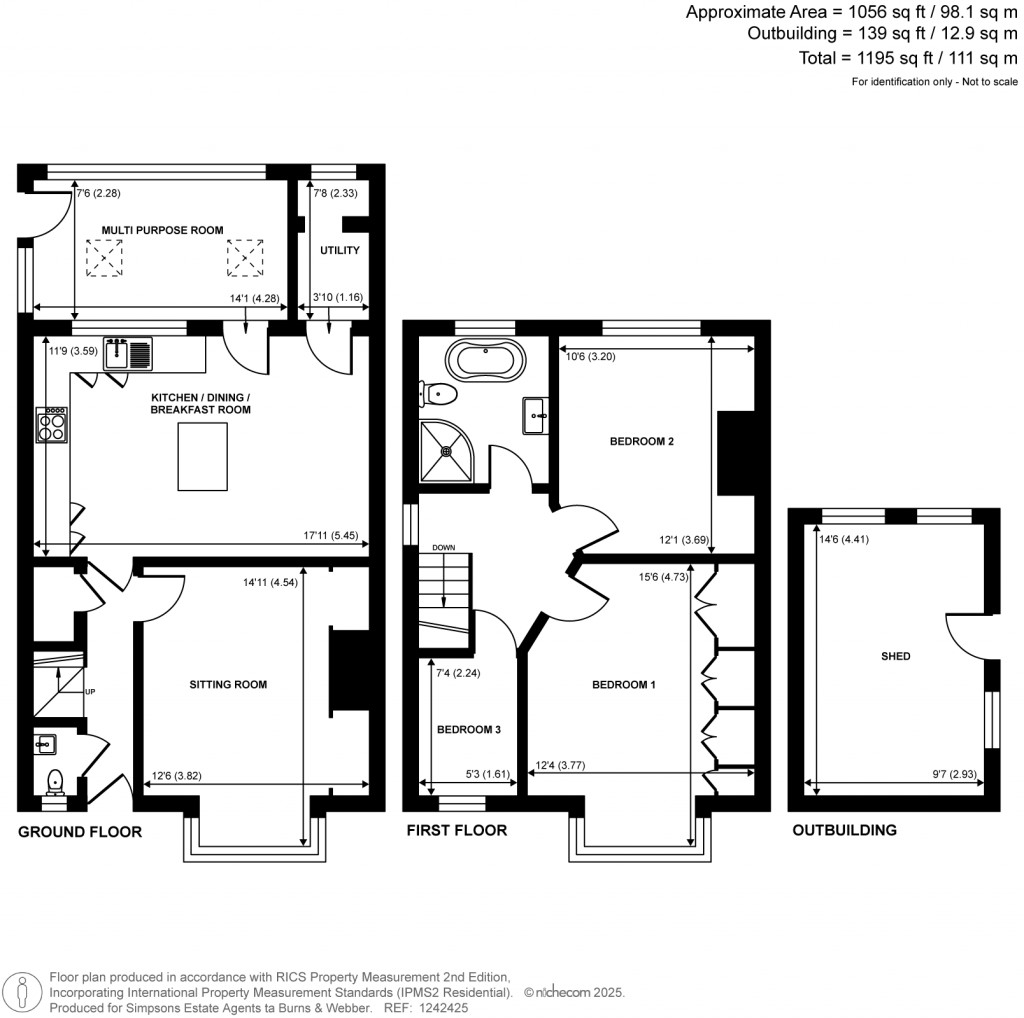 Floorplans For Edward Road, Farnham, GU9