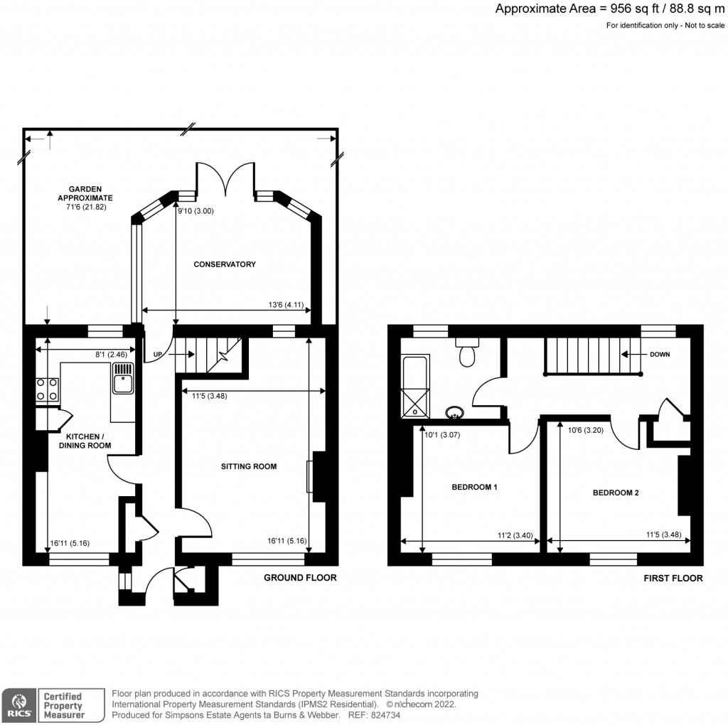 Floorplans For Brickfield Cottages, Middle Old Park, Farnham, GU9