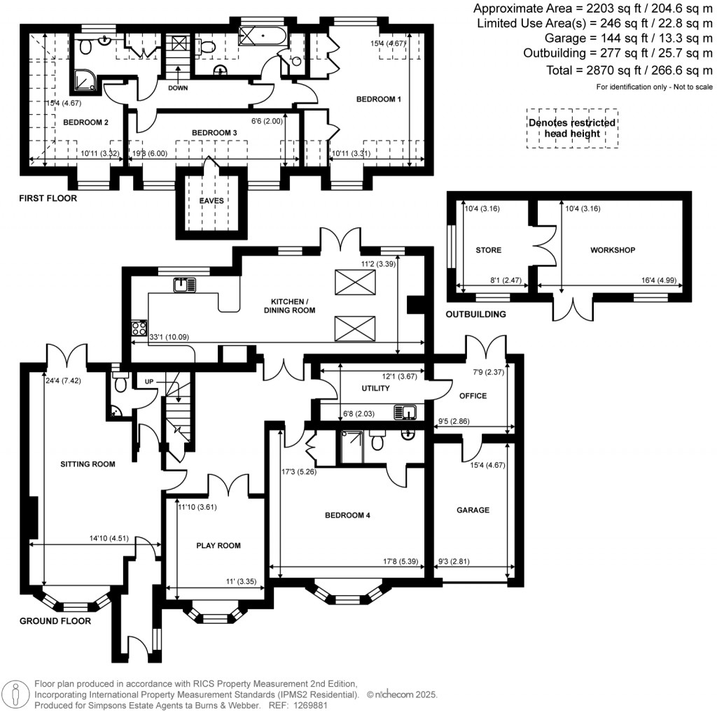 Floorplans For Rowledge, Farnham, Surrey