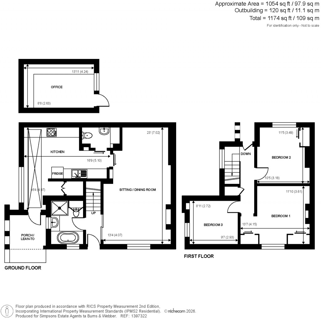 Floorplans For Horsham Road, Holmbury St. Mary, Dorking, Surrey