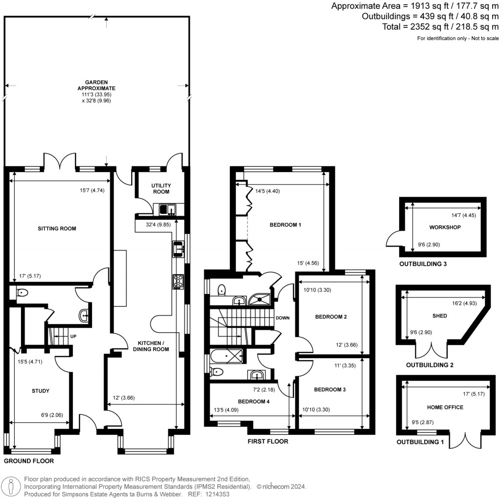 Floorplans For Shortheath Crest, Farnham, Surrey