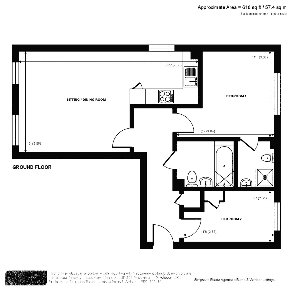 Floorplans For Honington Mews, Farnborough
