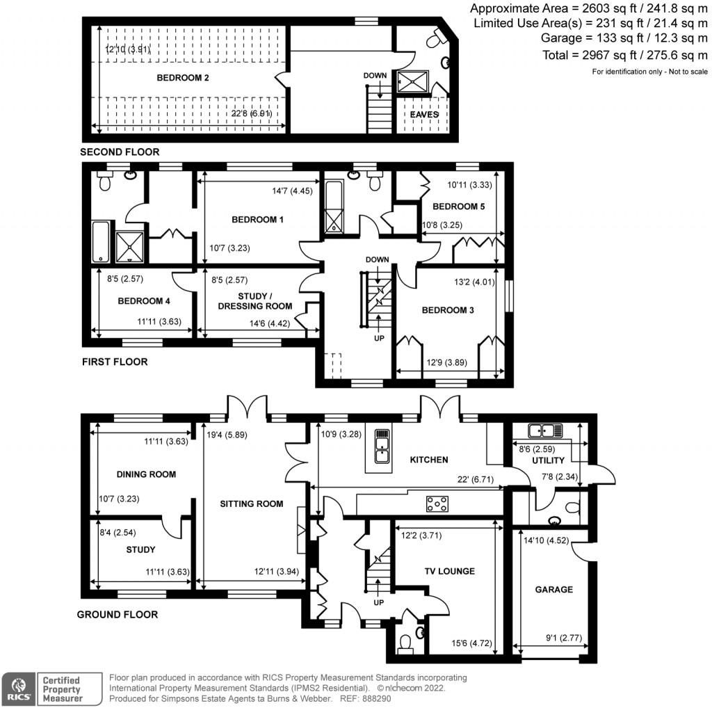 Floorplans For Cedarways, Farnham, GU9