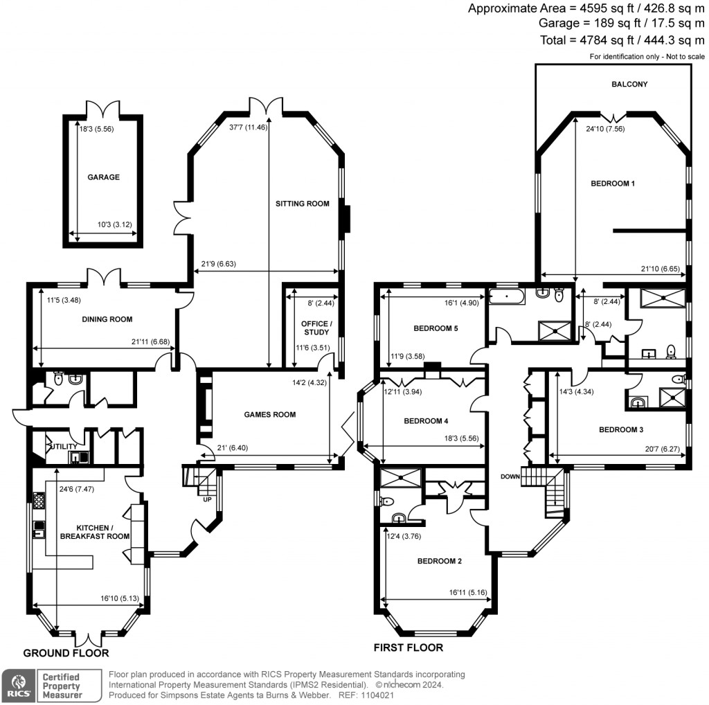 Floorplans For Crooksbury Road, Farnham, Surrey