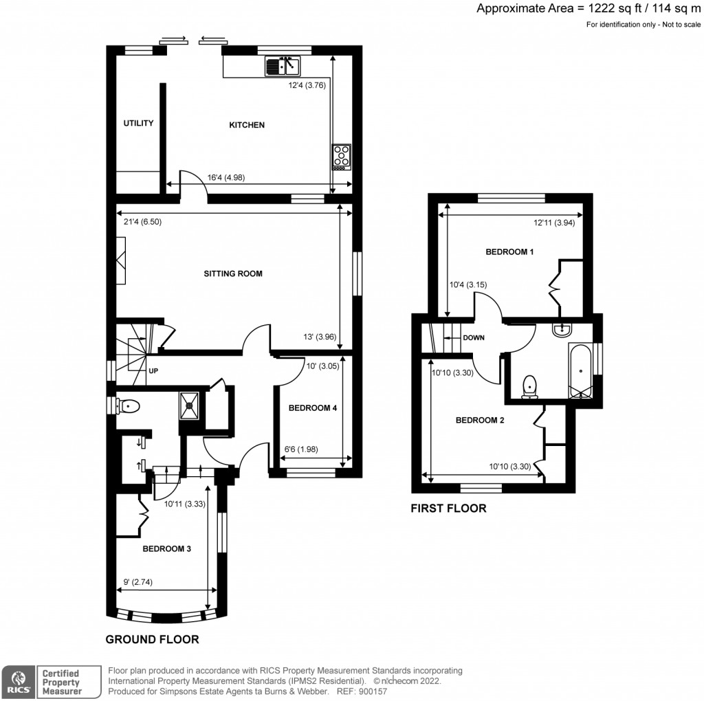 Floorplans For Burnt Hill Road, Lower Bourne, Farnham, GU10