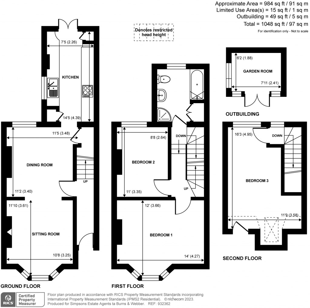 Floorplans For Park Road, Farnham, GU9