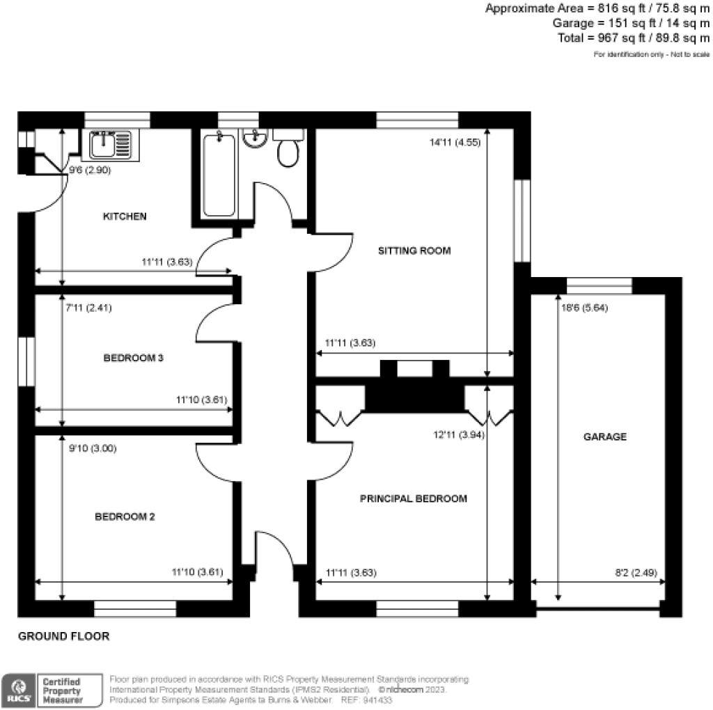 Floorplans For Waynflete Lane, Farnham, GU9