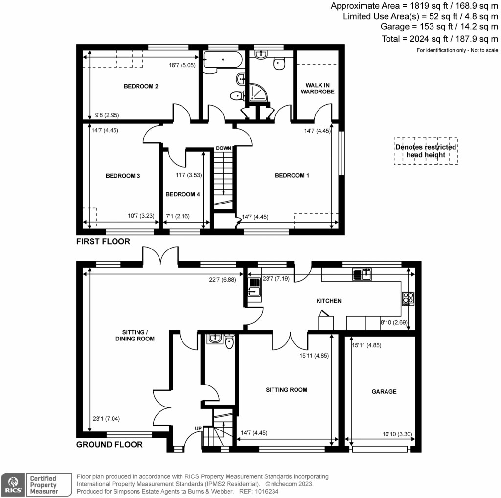 Floorplans For Chatsworth Grove, Farnham, GU9