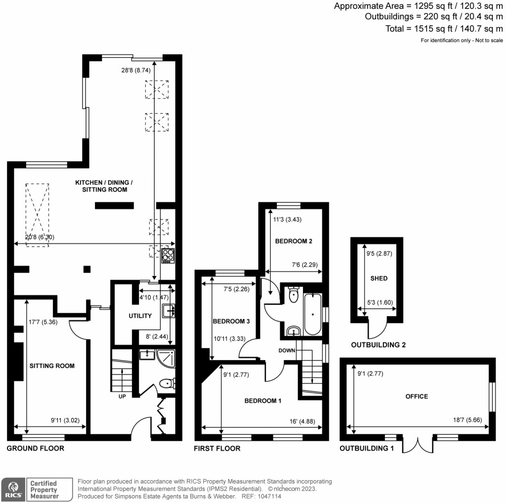 Floorplans For Coleson Hill Road, Wrecclesham, Farnham, GU10
