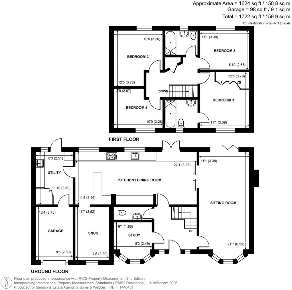 Floorplans For Bucks Horn Oak, Farnham, Hampshire