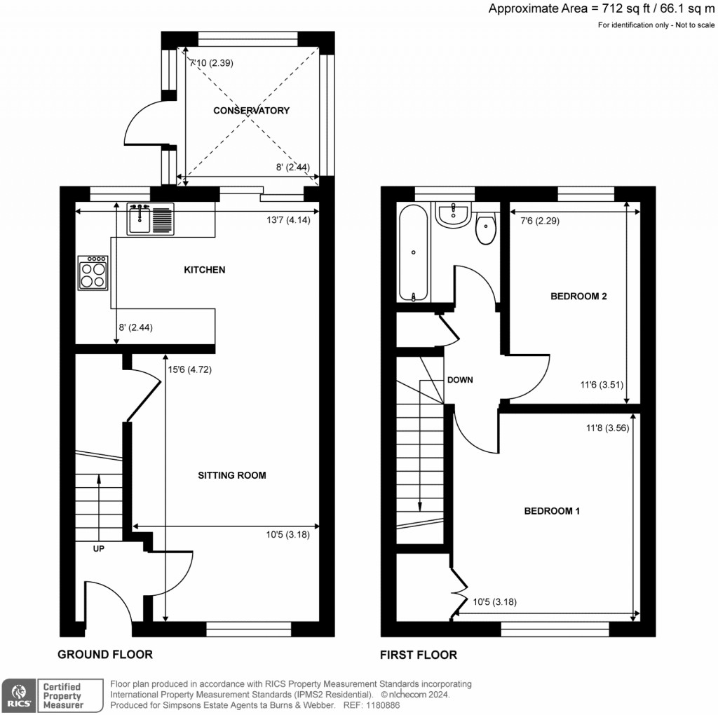 Floorplans For Old Heath Way, Farnham, GU9