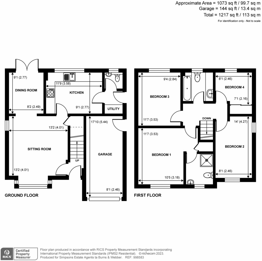 Floorplans For Westbury Gardens, Farnham, GU9