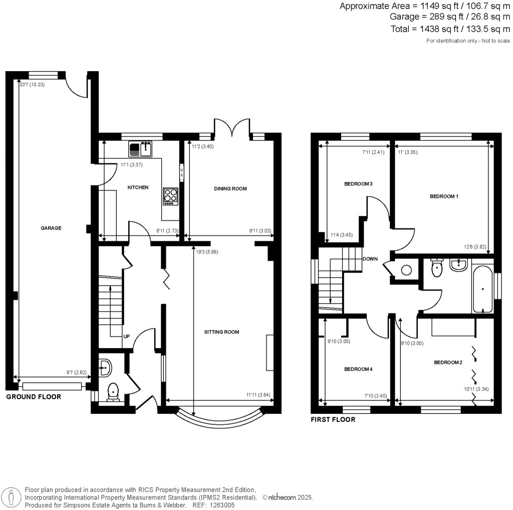 Floorplans For Woodcut Road, Wrecclesham, Farnham, GU10