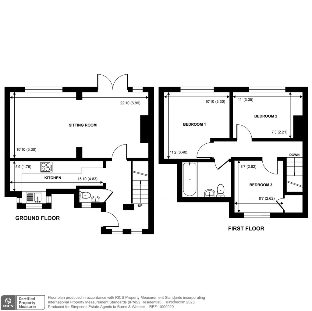 Floorplans For Sunnydell Lane, Wrecclesham, Farnham, GU10