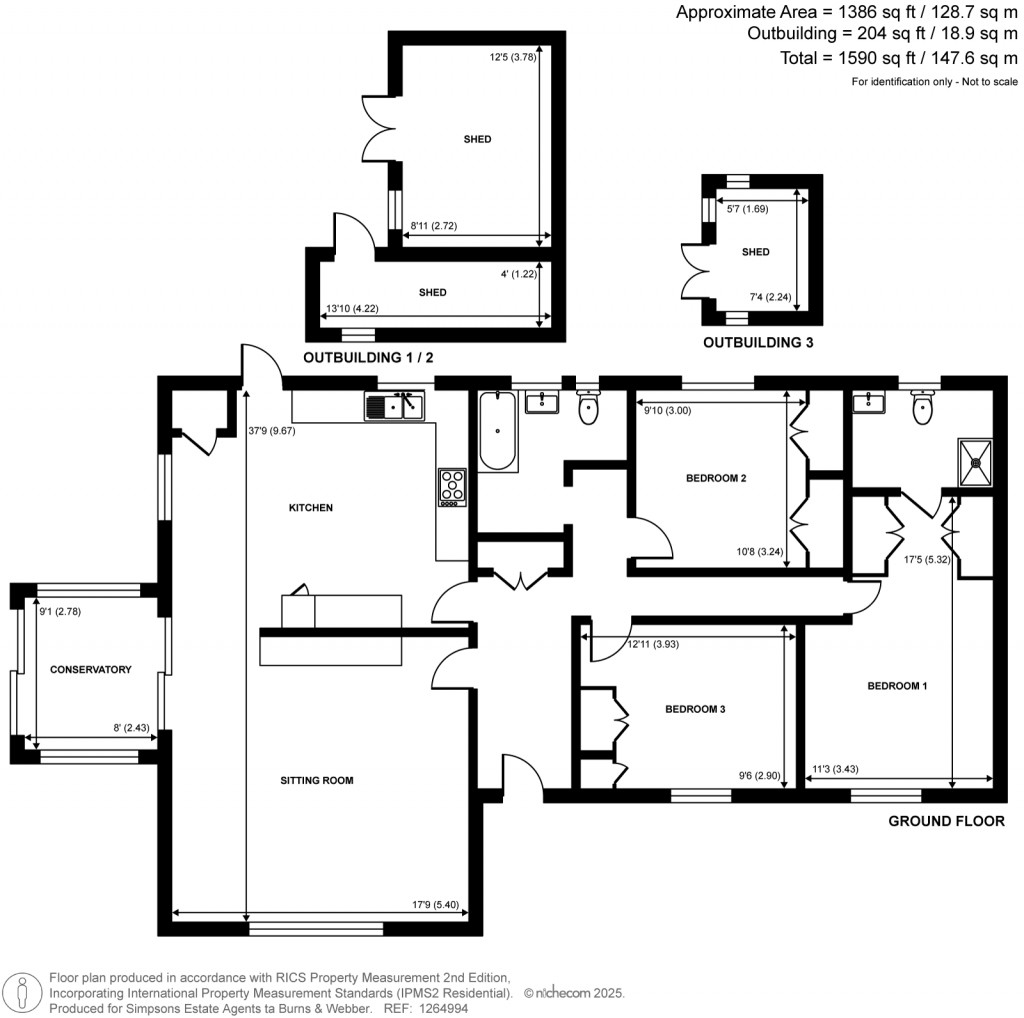 Floorplans For Latchwood Lane, Lower Bourne, Farnham, GU10