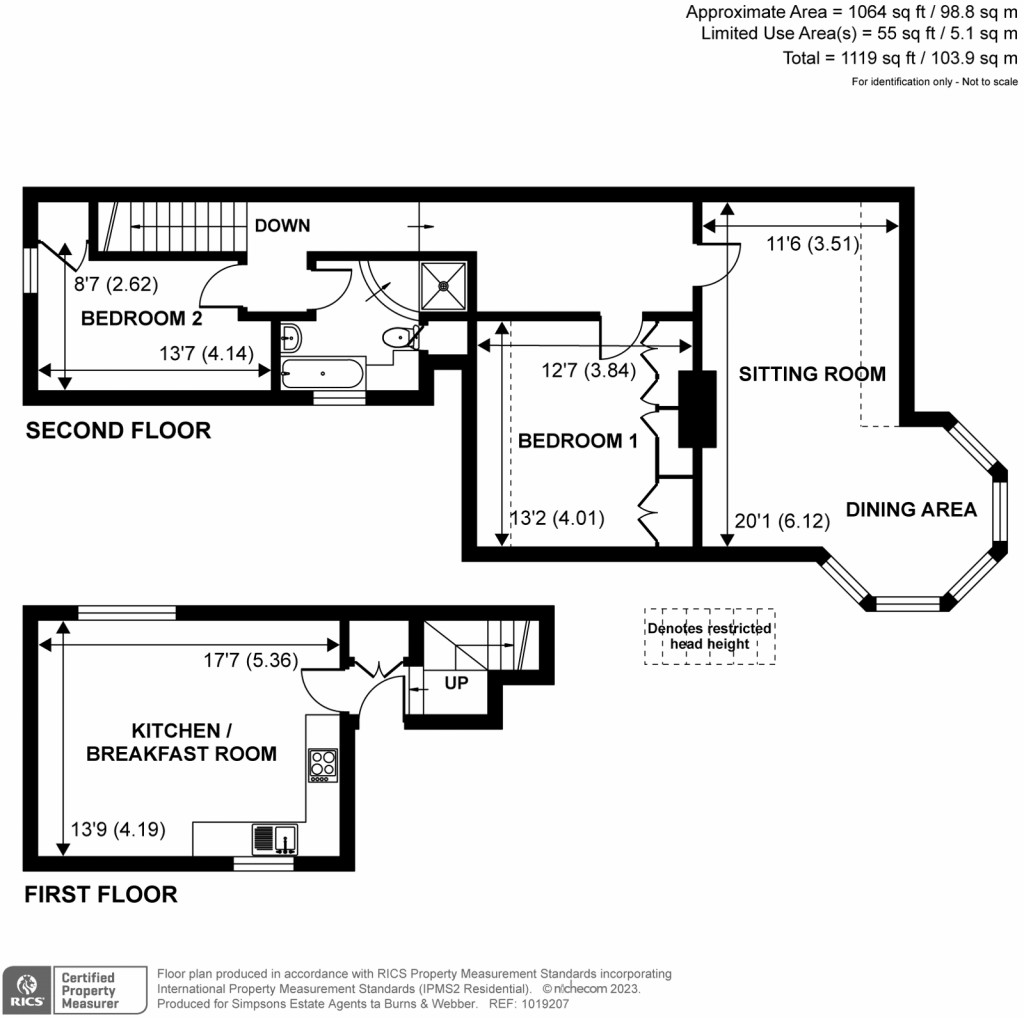 Floorplans For Ridgway Parade, Frensham Road, Farnham, GU9