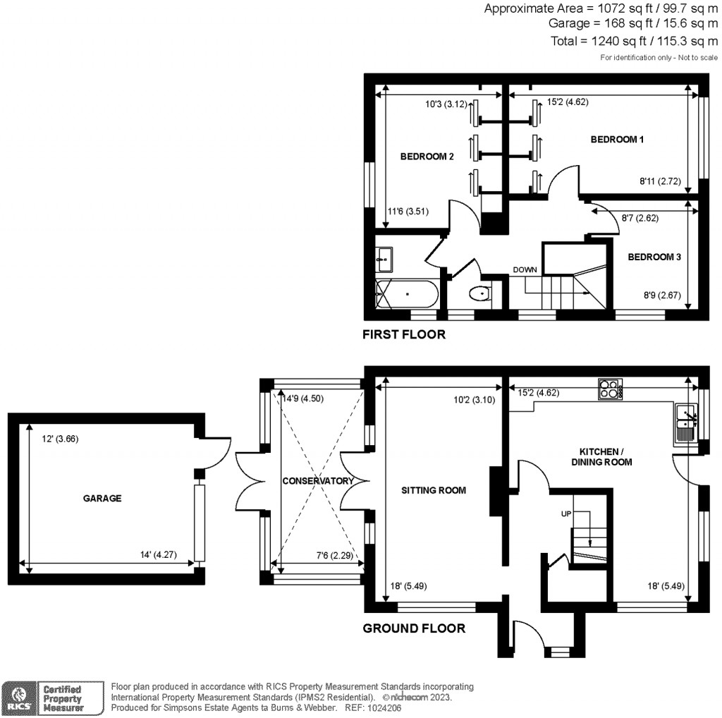 Floorplans For Beldham Road, Farnham, GU9