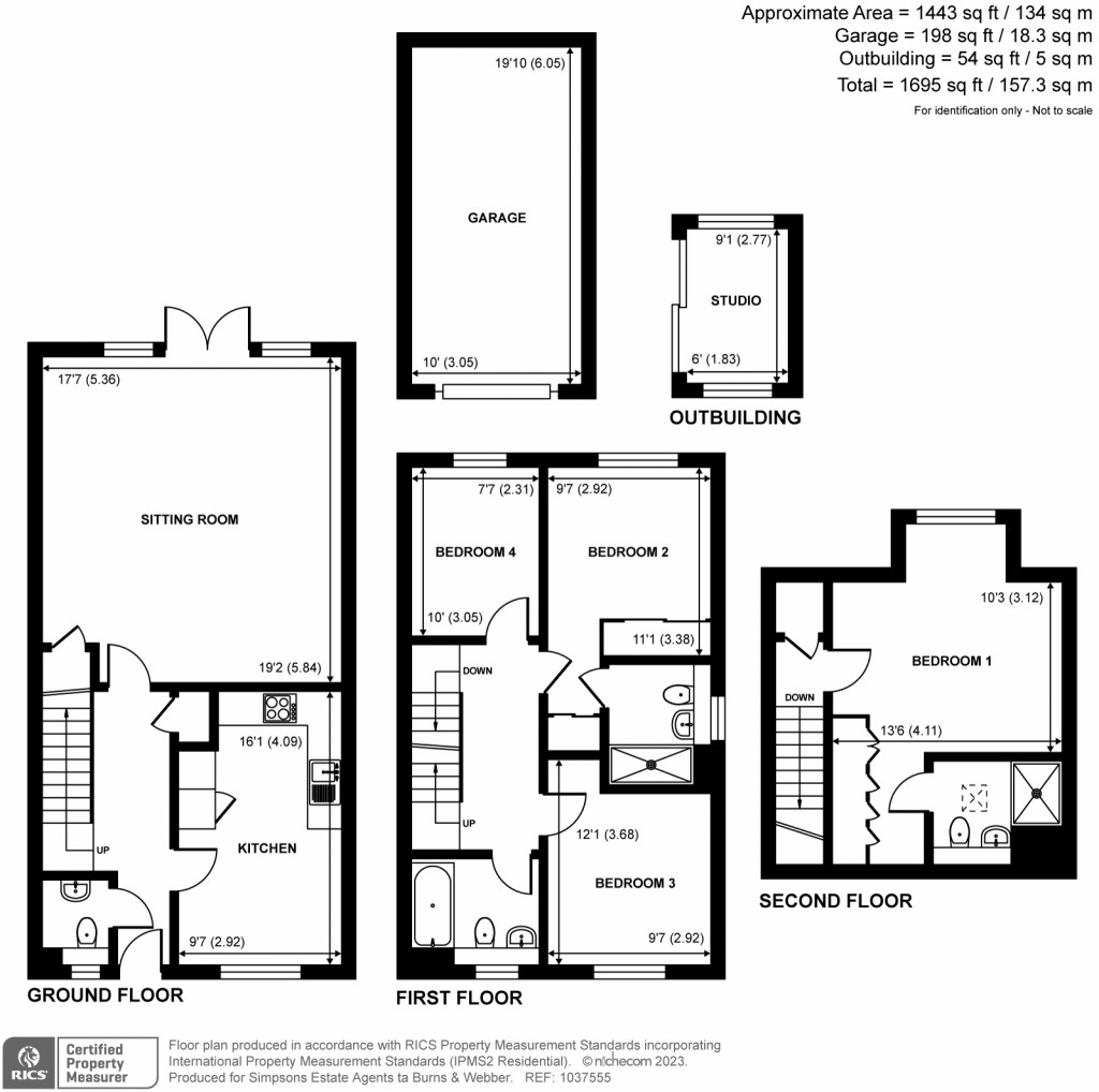 Floorplans For Adams Park Road, Farnham, GU9