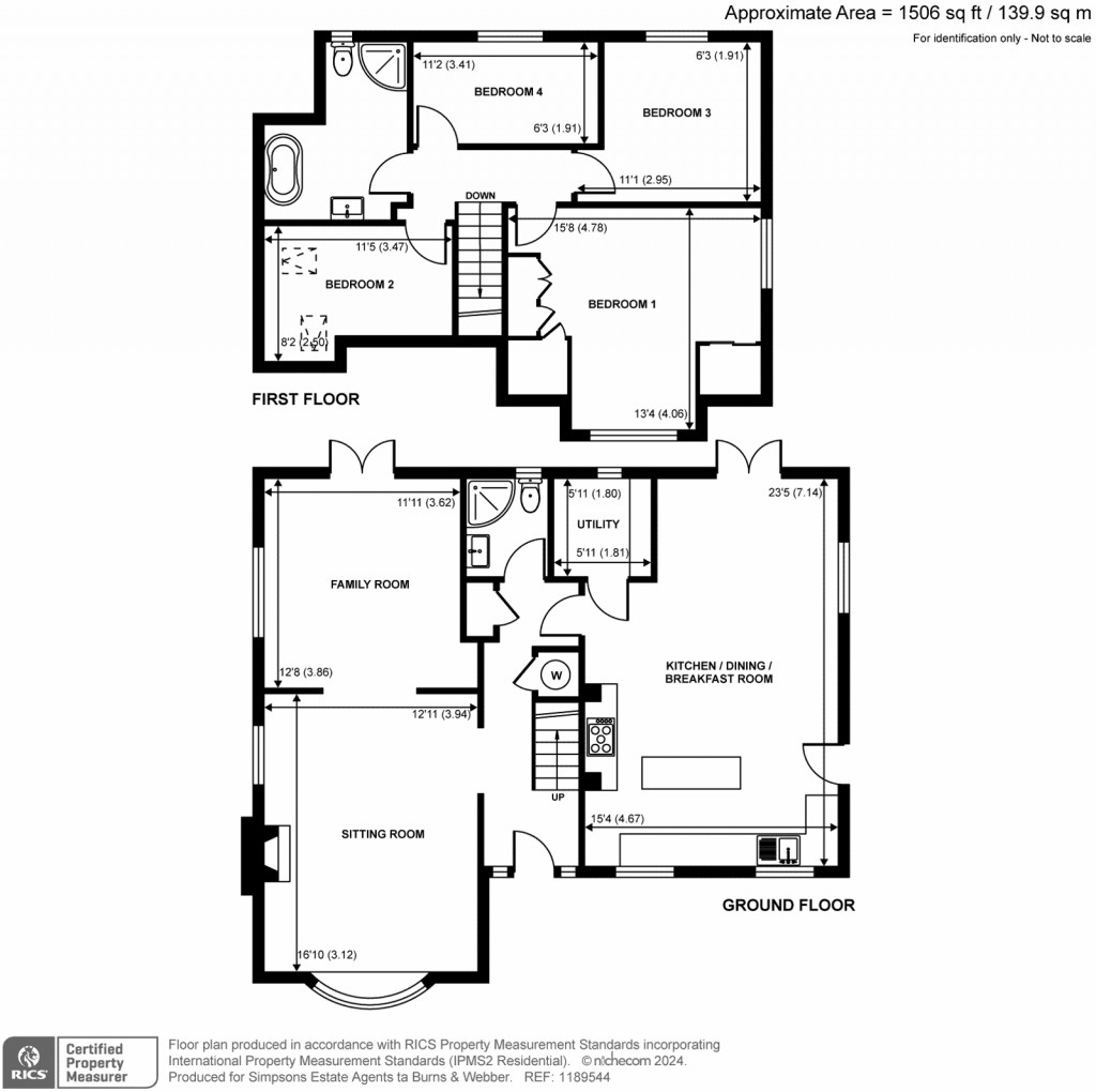 Floorplans For Lake Lane, Dockenfield, Farnham, GU10