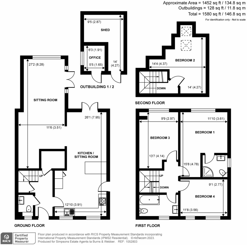 Floorplans For Tilford Street, Tilford, Farnham, GU10