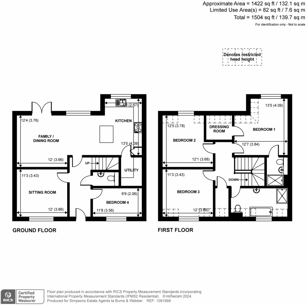 Floorplans For Old Knowle Square, Farnham, Surrey