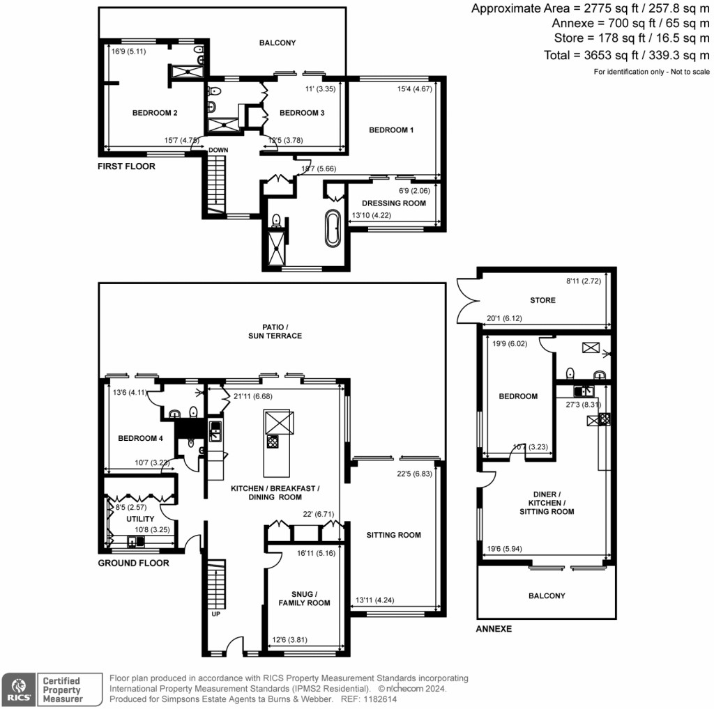 Floorplans For Churt, Farnham, Hampshire
