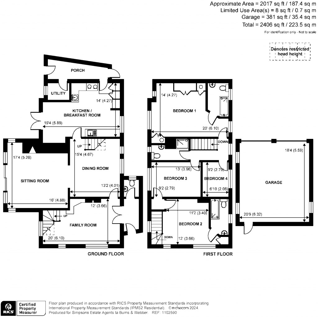 Floorplans For Stovolds Hill, Cranleigh, Surrey